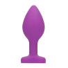 Ouch! Plug Bijou Anal silicone Heart Violet 6 x 2.8 cm